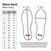 Storm Gen 2 - Men's Left Handed Speed 8 Curling Shoes