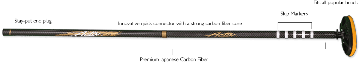 Activ Touring™ Portable Curling Broom Handle