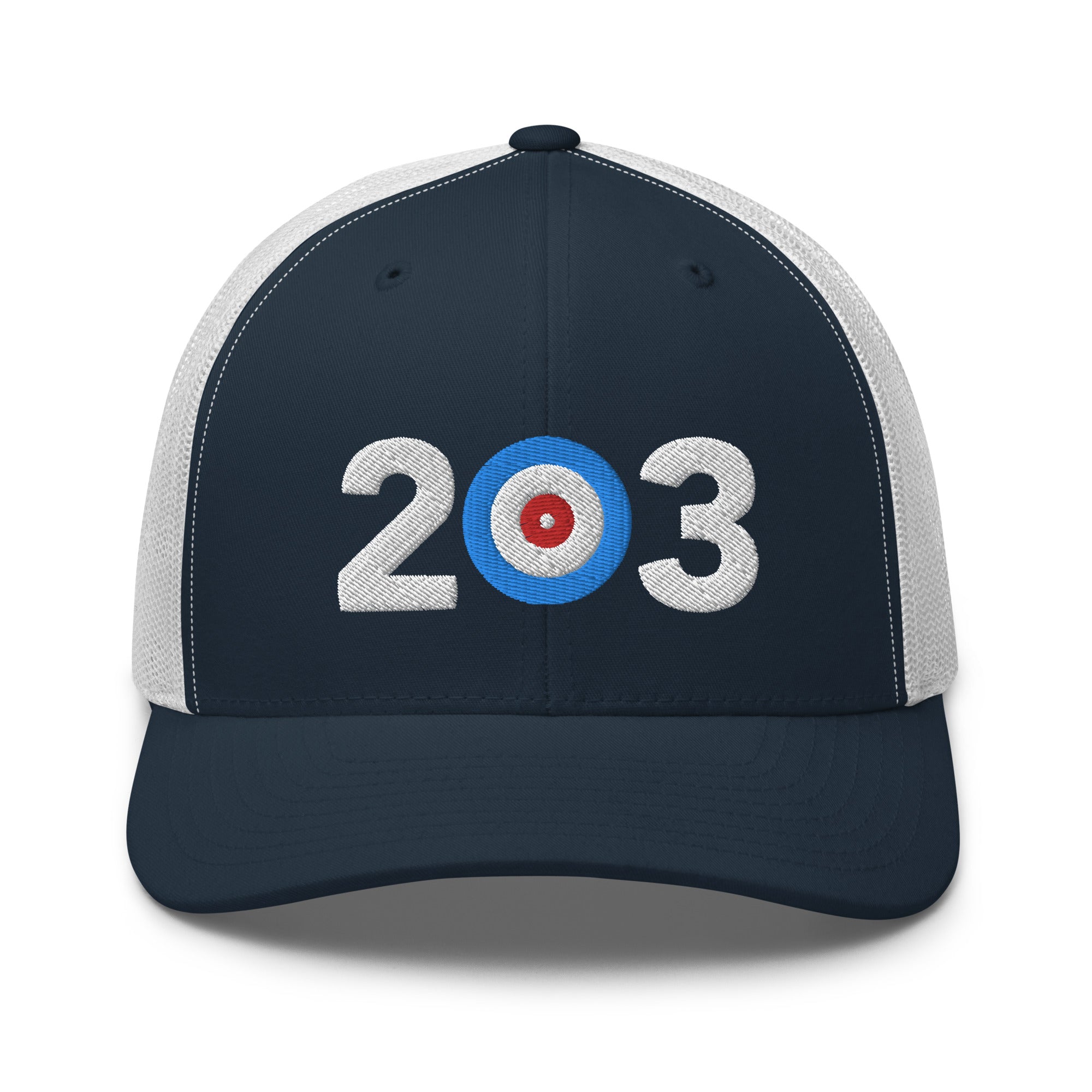 Area Code 203 - Connecticut Curling Club Trucker Cap