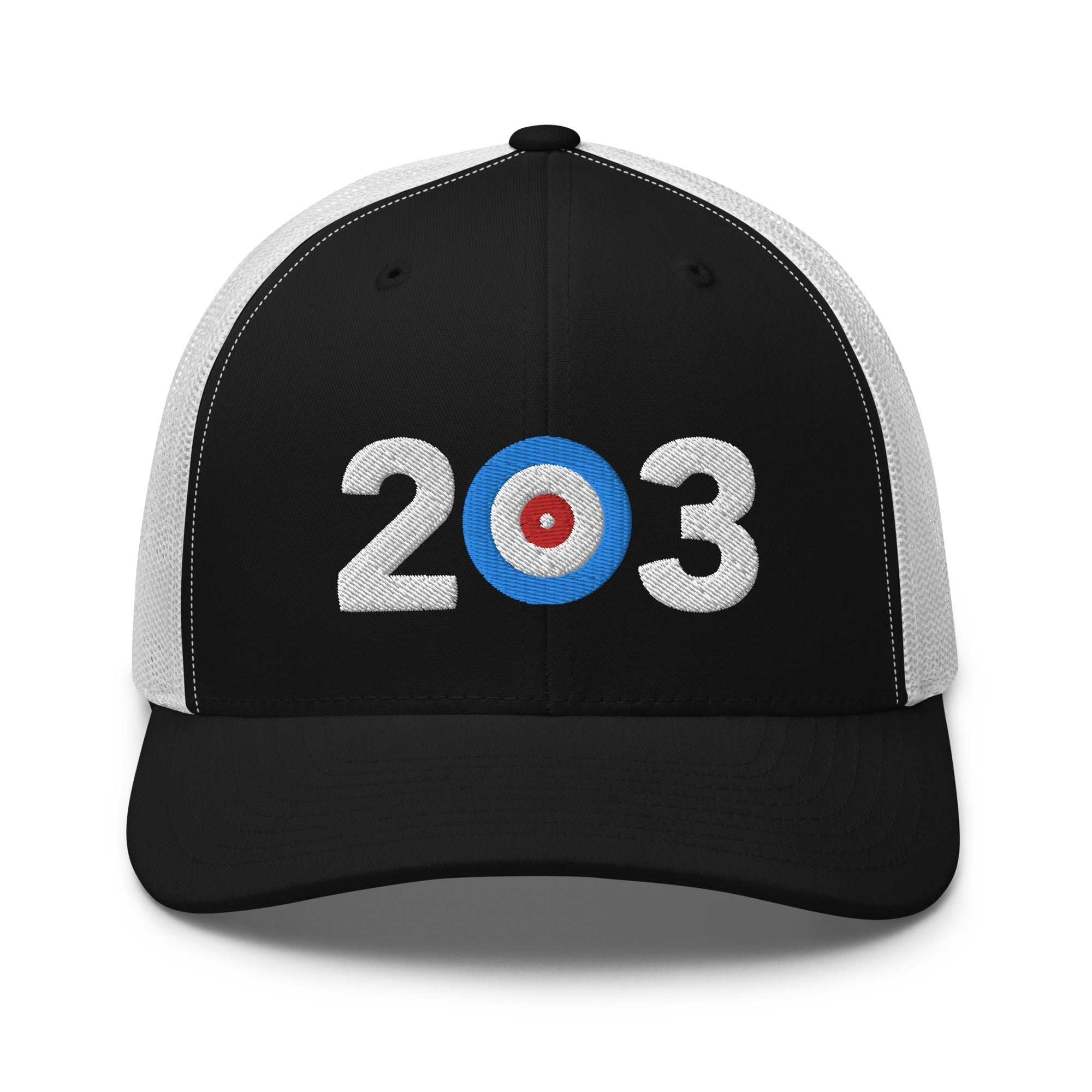 Area Code 203 - Connecticut Curling Club Trucker Cap