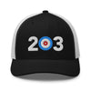 Area Code 203 - Connecticut Curling Club Trucker Cap