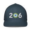 Area Code 206 - Seattle Curling Club Closed-back trucker cap