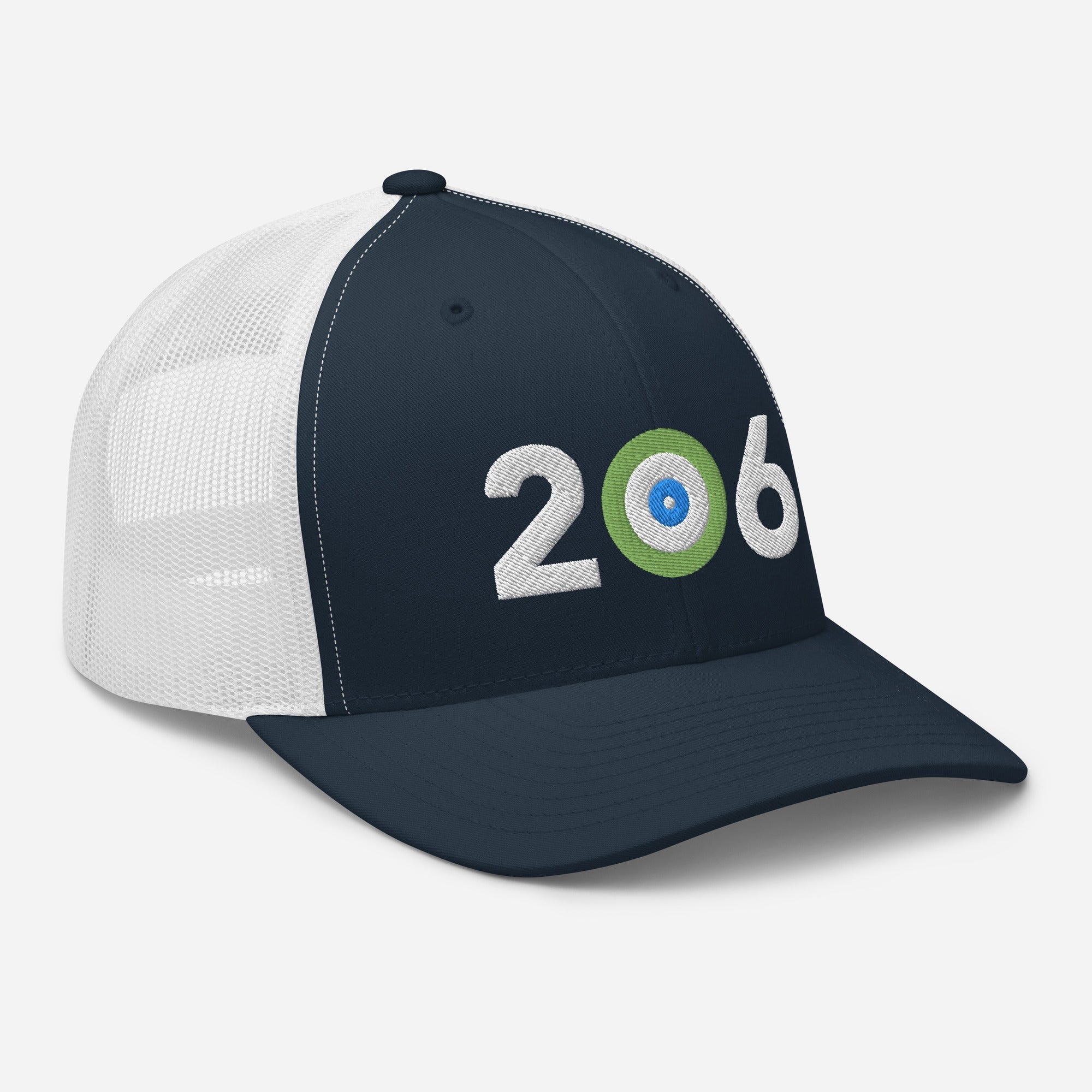 AREA CODE 206 - SEATTLE CURLING CLUB TRUCKER CAP
