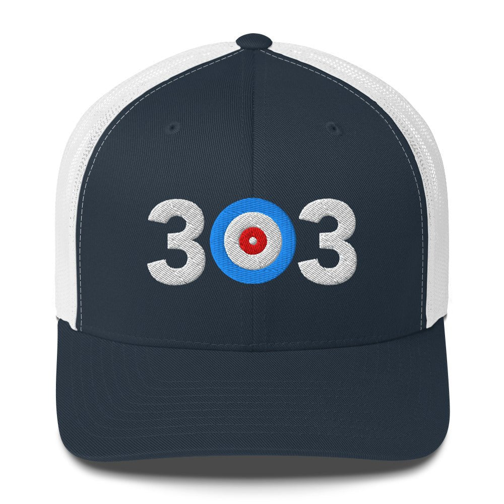 Area Code 303 - Denver, Colorado Curling Club Trucker Cap