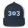Area Code 303 - Denver, Colorado Curling Club Trucker Cap