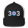 Area Code 303 - Denver, Colorado Curling Club Trucker Cap