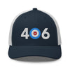 Area Code 406 - Montana Curling Club Trucker Cap