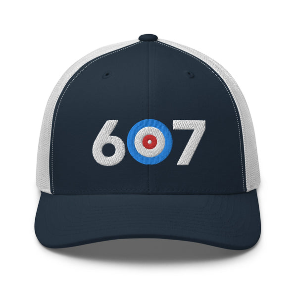 Area Code 607 - Ithaca New York Curling Club Trucker Cap