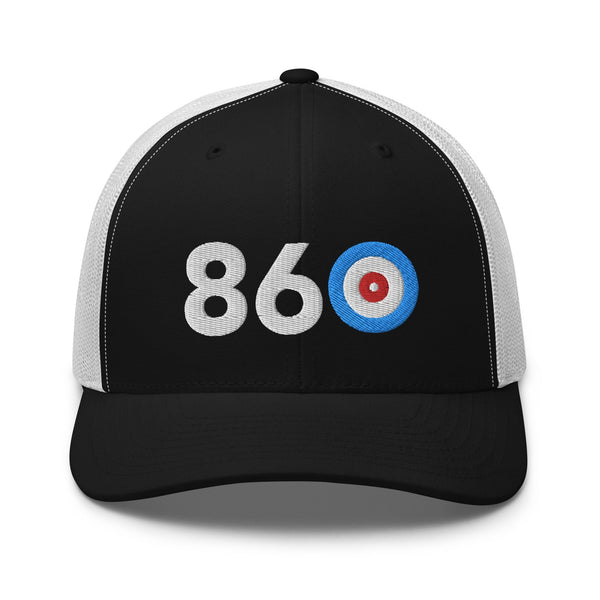 Area Code 860 - Connecticut Curling Club Trucker Cap