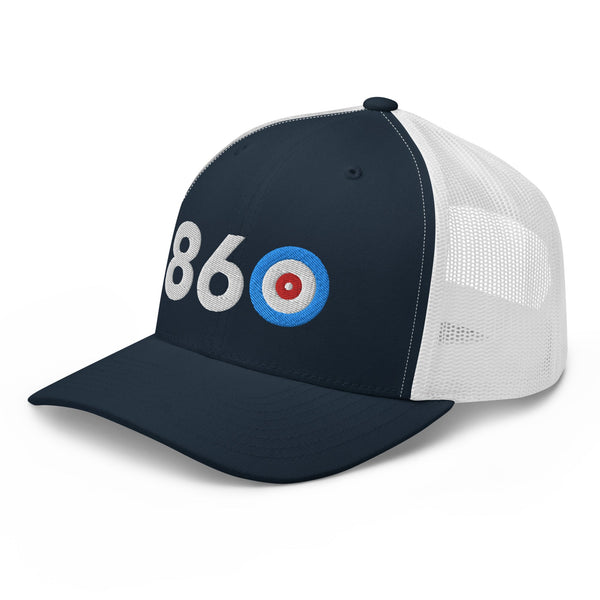 Area Code 860 - Connecticut Curling Club Trucker Cap