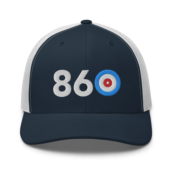 Area Code 860 - Connecticut Curling Club Trucker Cap