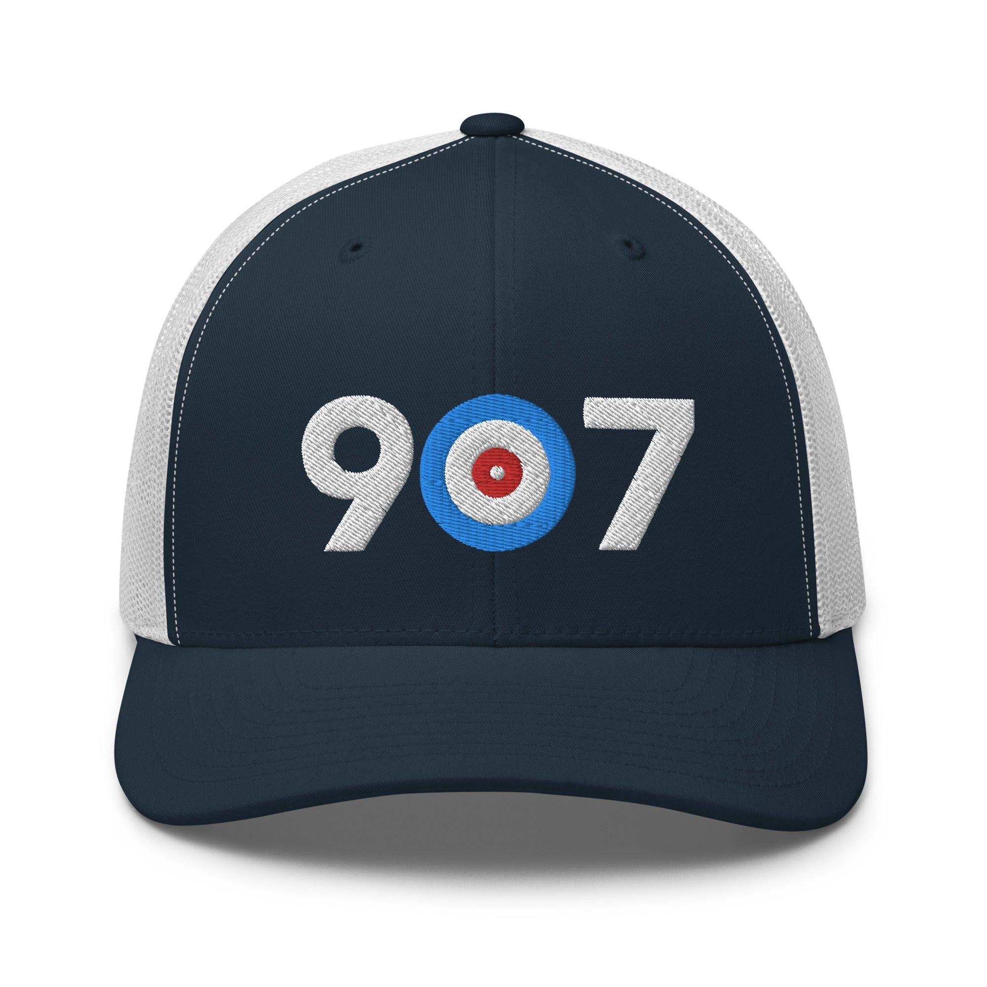 Area Code 907 - Alaska Curling Club Trucker Cap