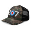 Belfast Curling Area Code 207 - Camouflage trucker hat