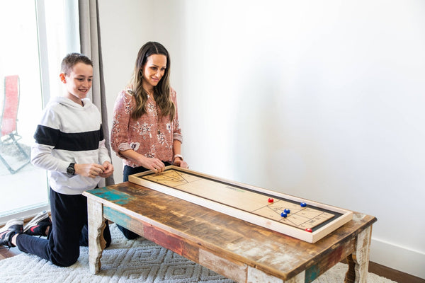 Curling and Shuffleboard 2 in 1 Table Top Game