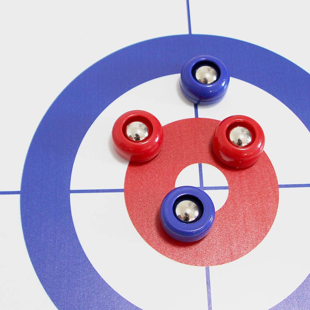 Curling and Shuffleboard 2 in 1 Table Top Game