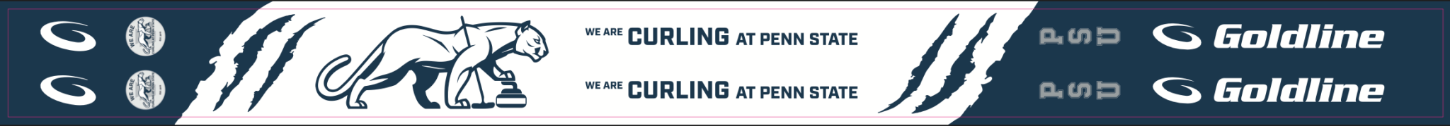 Curling at Penn State Broom (Special Edition Goldline Fiberlite Air)