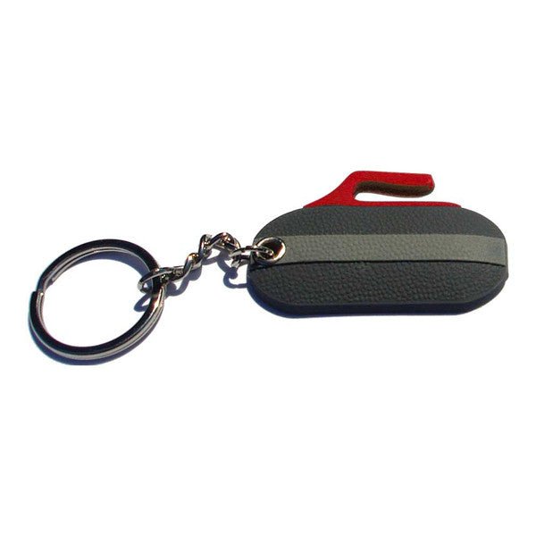 Curling Rock Keychain