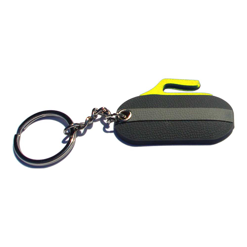 Curling Rock Keychain