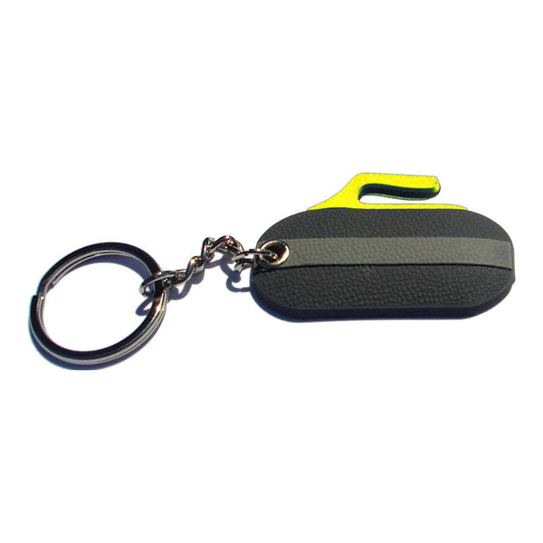 Curling Rock Keychain