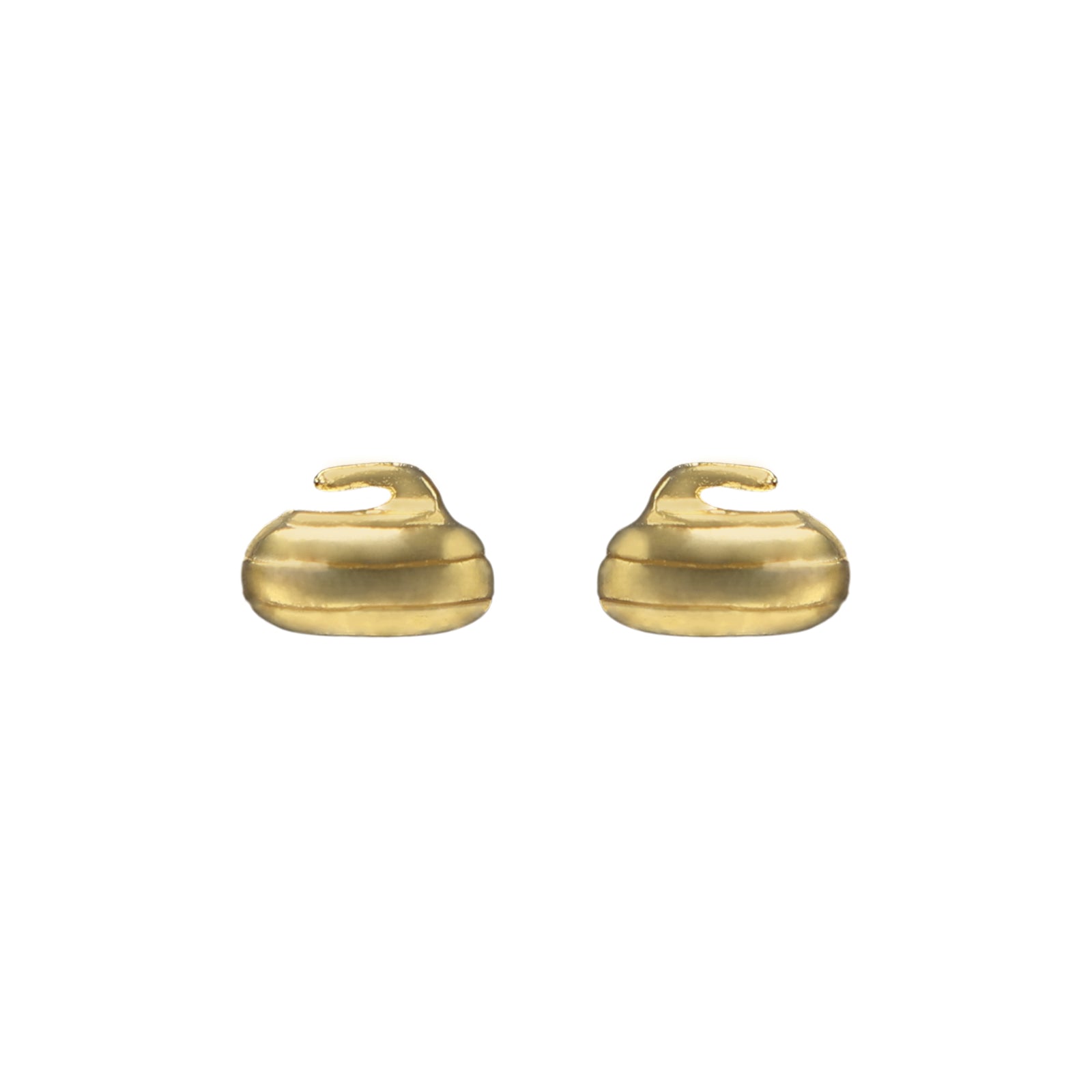 Curling Rock Stud Earrings