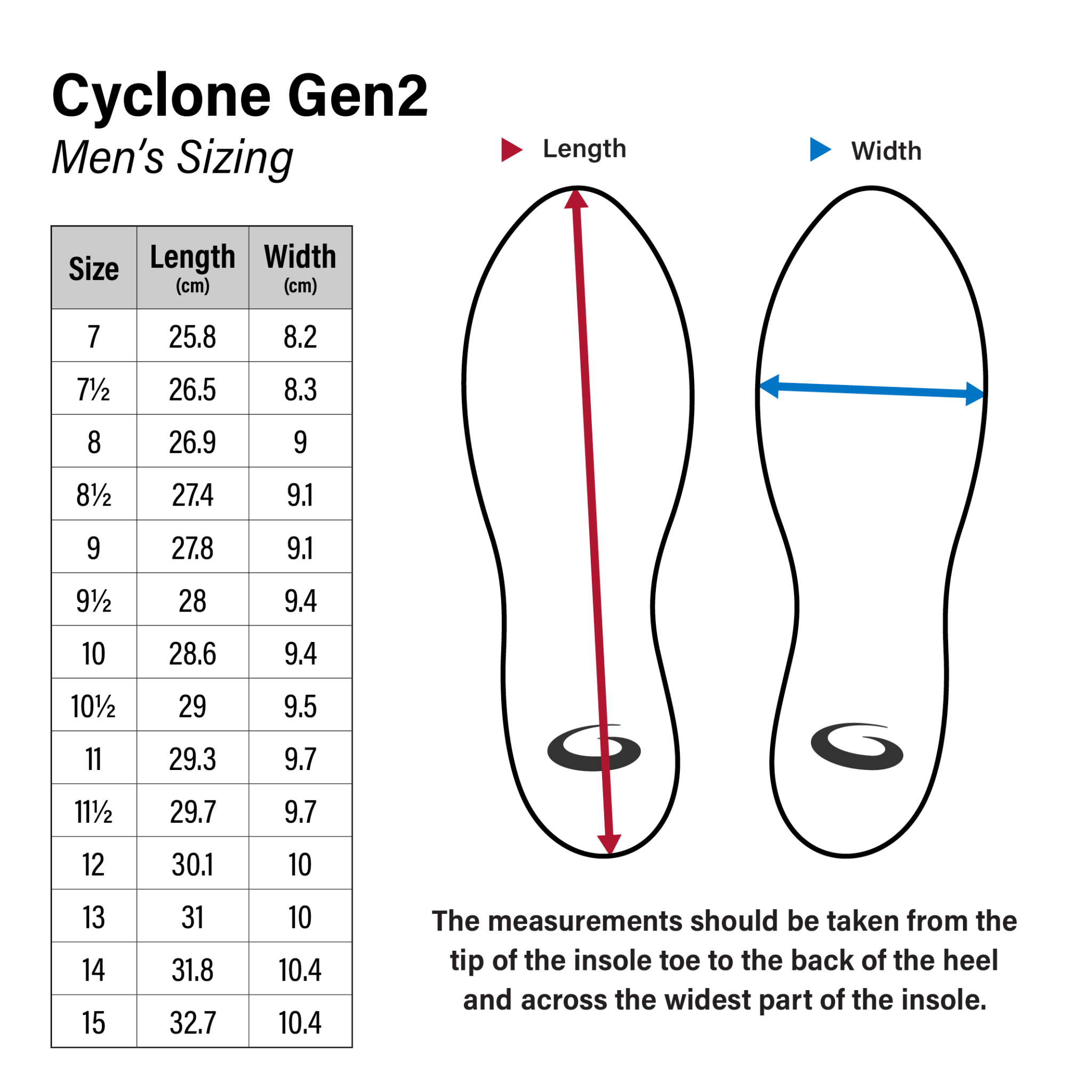 Cyclone Gen 2: Men's G50 Left Handed Curling Shoes (Speed 11)