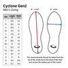 Cyclone Gen 2: Men's G50 Right Handed Curling Shoes (Speed 11)