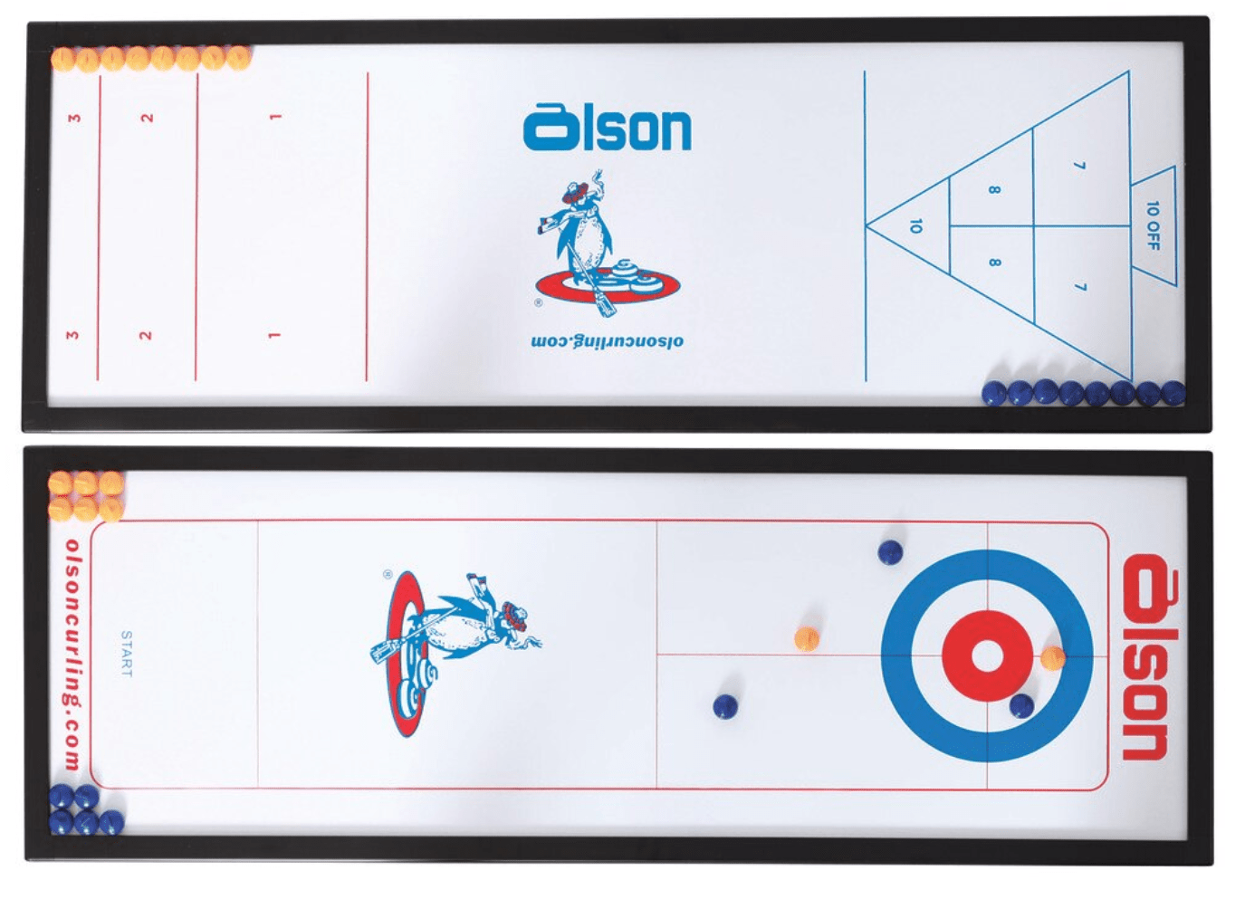 Mini-Curl and Shuffleboard Game