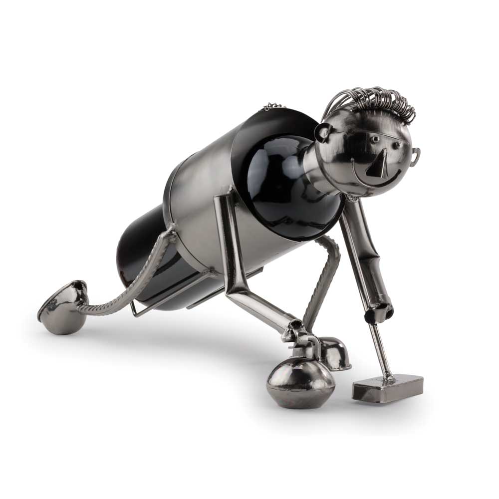 Novelty Curler Wine Caddy