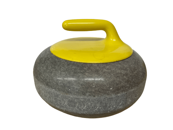 Retired Curling Rock for Decorative Use