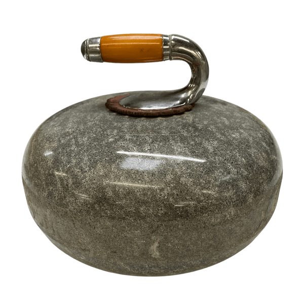 Retired Curling Rock for Decorative Use