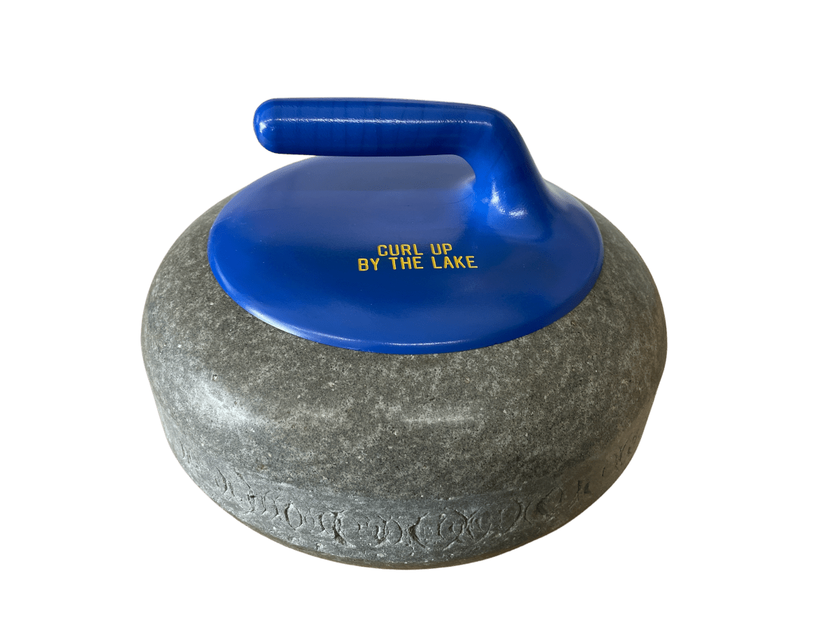 Retired Curling Rock for Decorative Use