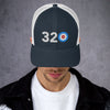 320 Area Code - Minnesota Curling Club Trucker Cap