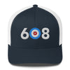 Area Code 608 - Wisconsin Curling Club Trucker Cap