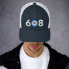 Area Code 608 - Wisconsin Curling Club Trucker Cap