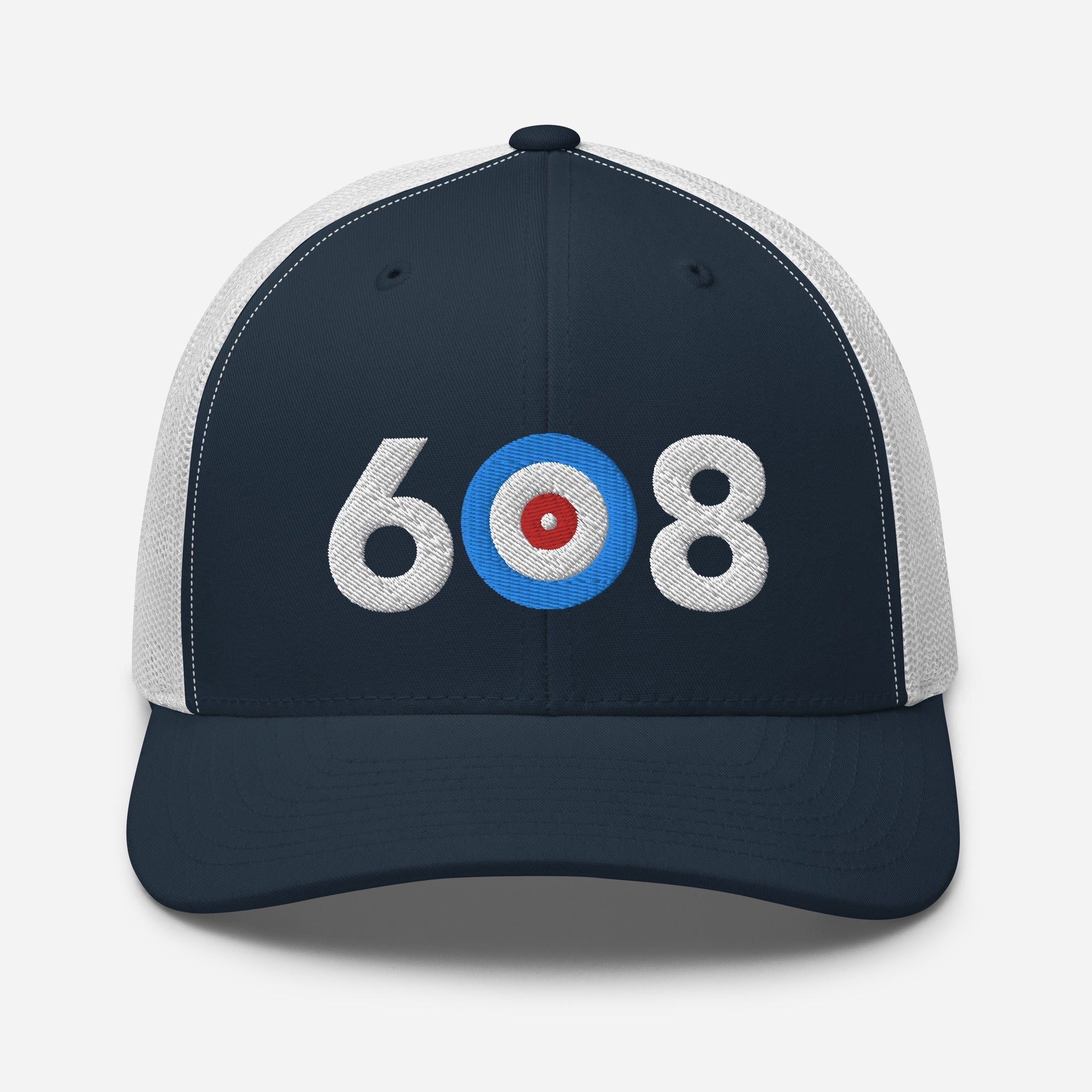 Area Code 608 - Wisconsin Curling Club Trucker Cap