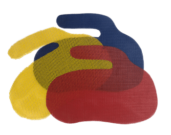 Vinyl Mesh Curling Rock Indicators